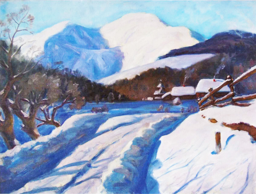 «Зима в Бистриці». 2009. Полотно, олія